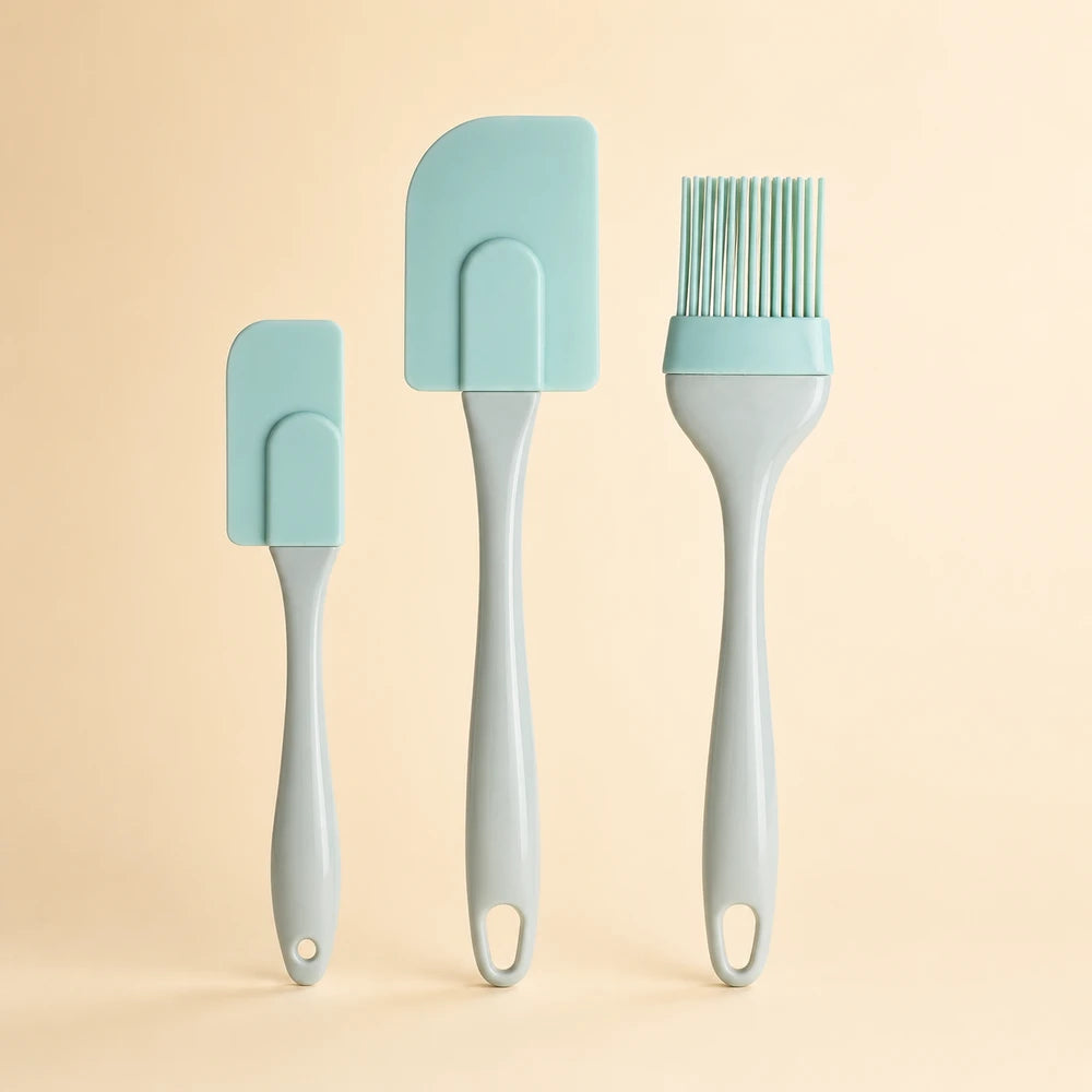 Silicone Baking Spatula and Brush Set