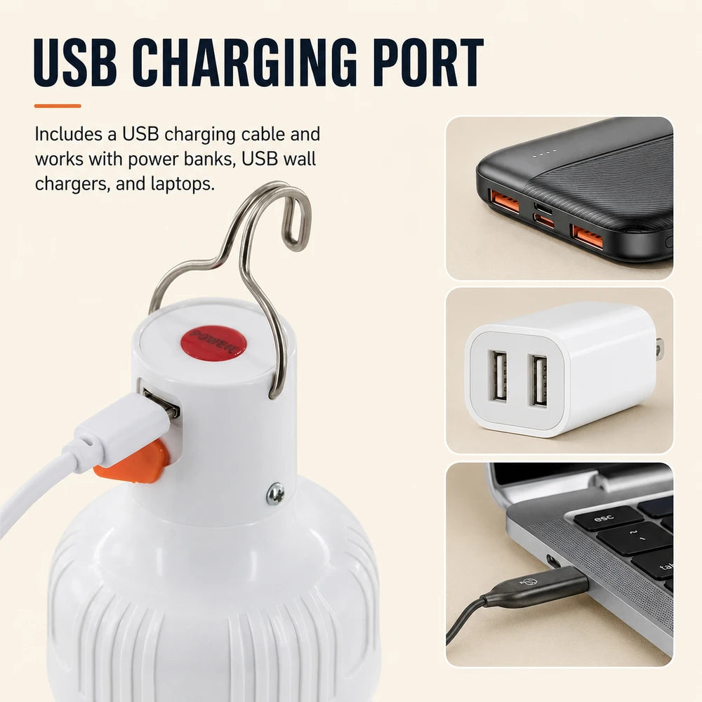 Rechargeable LED Hanging Emergency Lamp