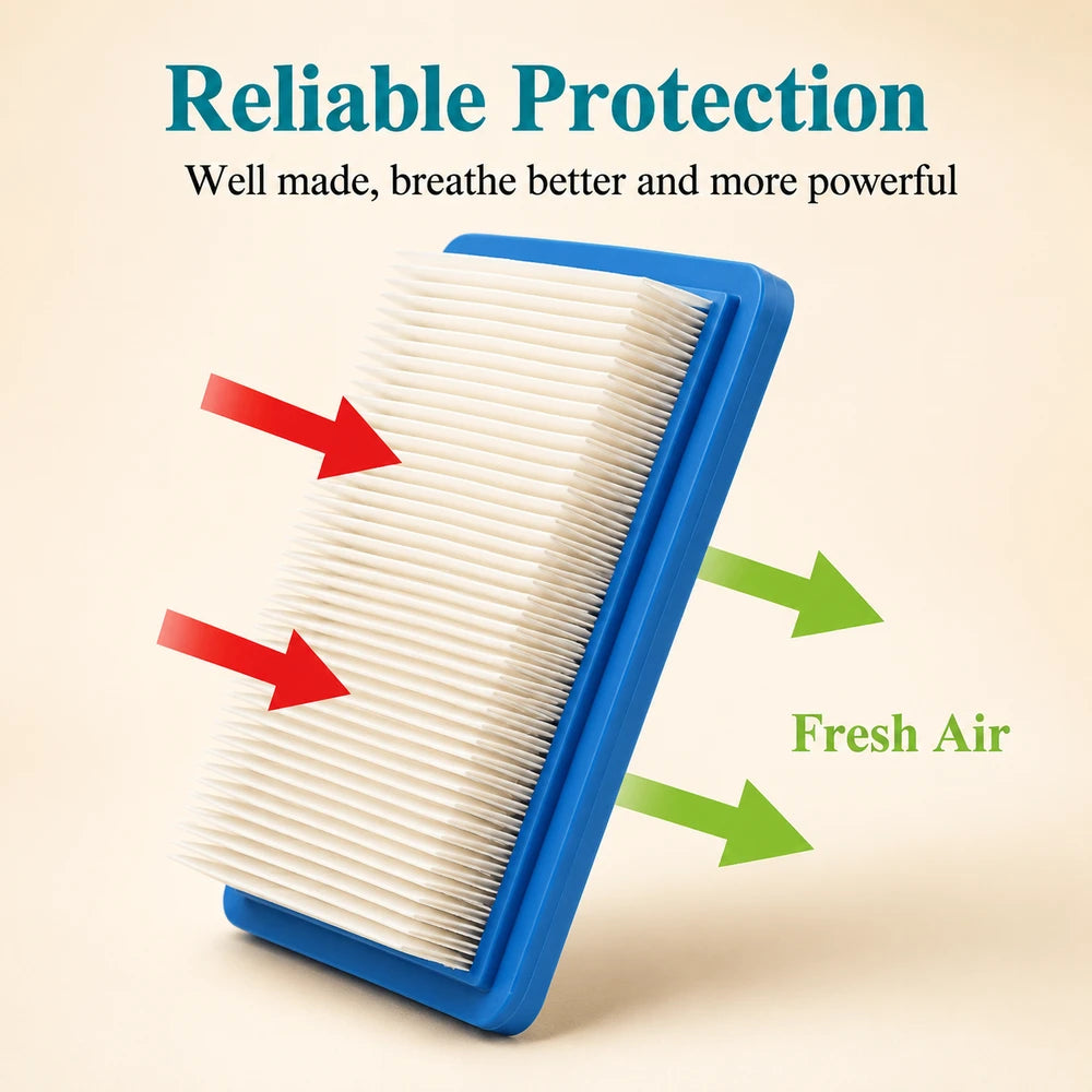 Square Lawn Mower Air Filter