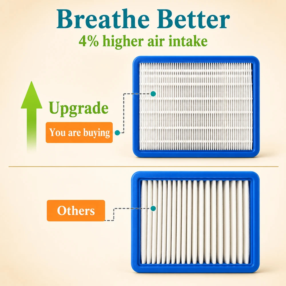 Square Lawn Mower Air Filter