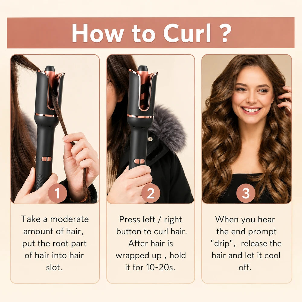 Automatic Ceramic Hair Curler
