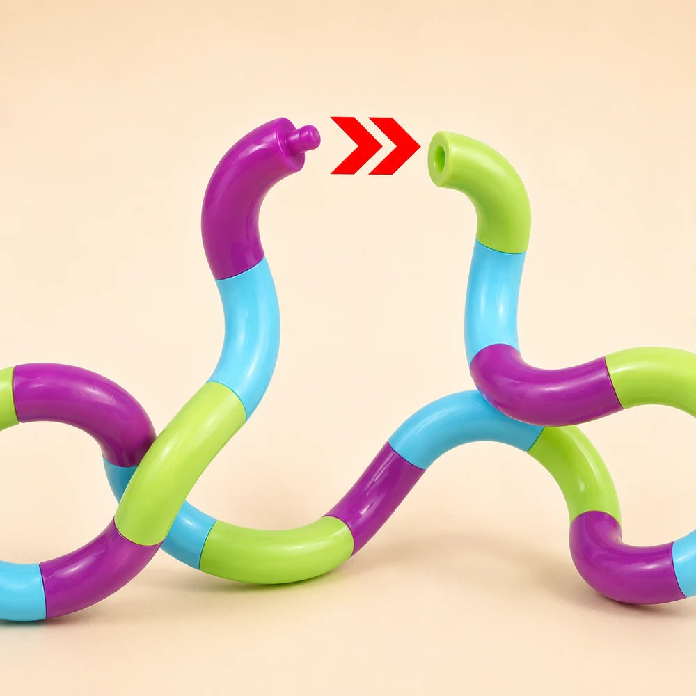 Rainbow Circle Fidget Rope Twist Toy