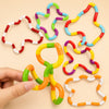 Rainbow Circle Fidget Rope Twist Toy