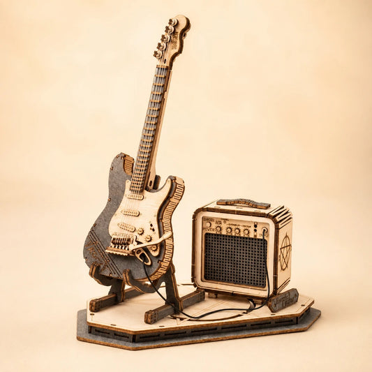 Robotime ROKR Electric Guitar Wooden Puzzle
