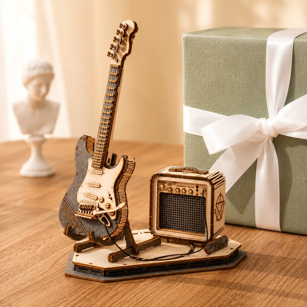 Robotime ROKR Electric Guitar Wooden Puzzle
