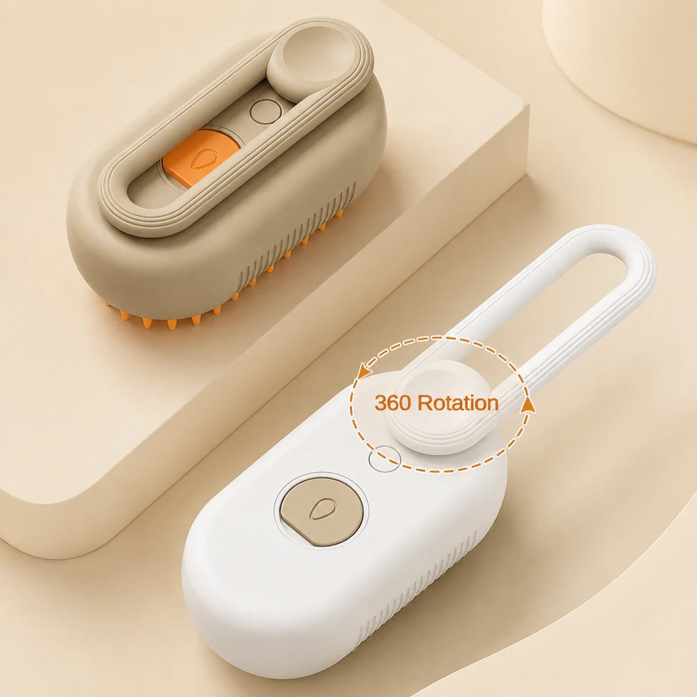 Electric Pet Steam Grooming Brush