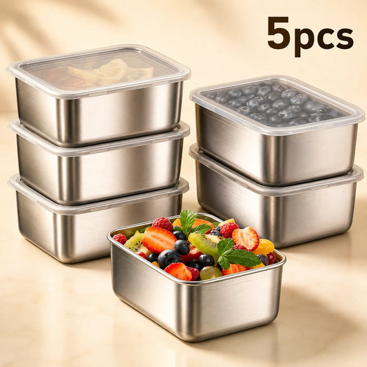 Stainless Steel Food Storage Containers Set