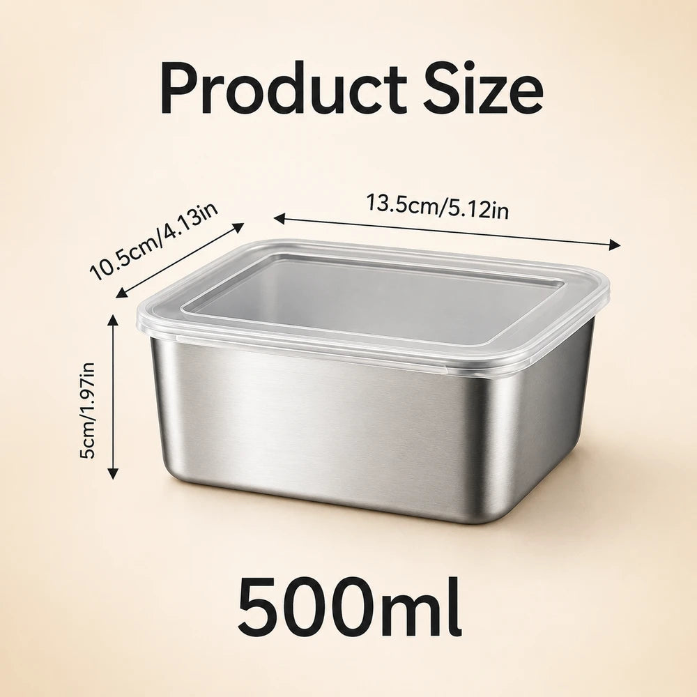 Stainless Steel Food Storage Containers Set