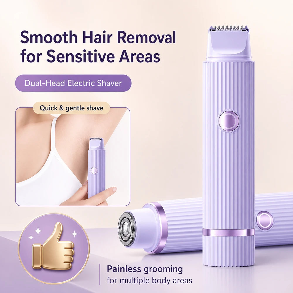 Double Head Electric Shaver for Women