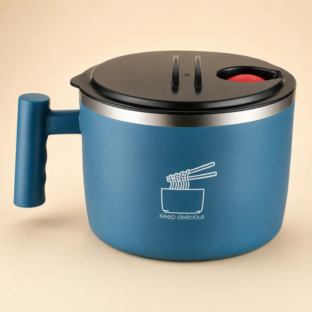 Large Metal Ramen Bowl with Phone Stand
