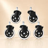 Swivel Rubber Office Chair Wheels
