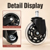 Swivel Rubber Office Chair Wheels