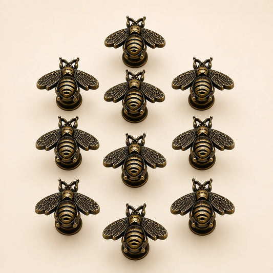 French Vintage Zinc Alloy Bee Handle
