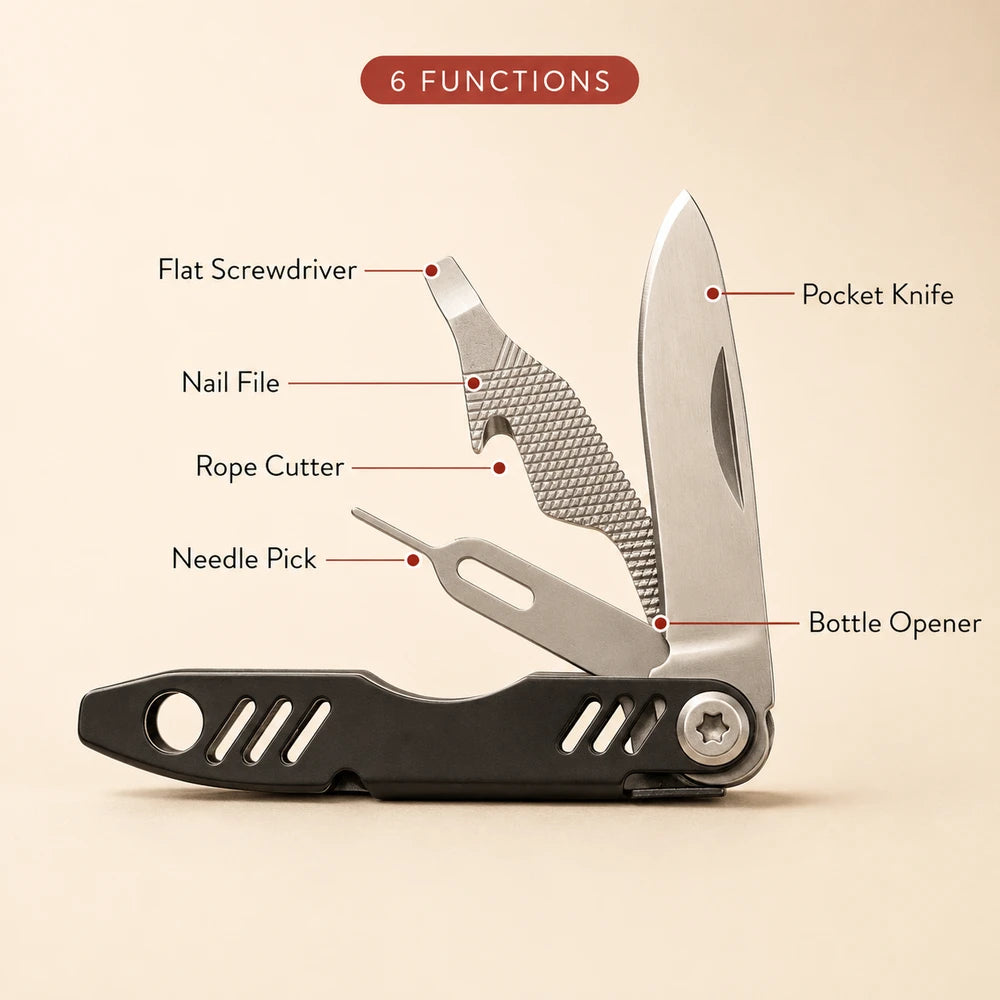 Multi-Functional Folding Pocket Knife