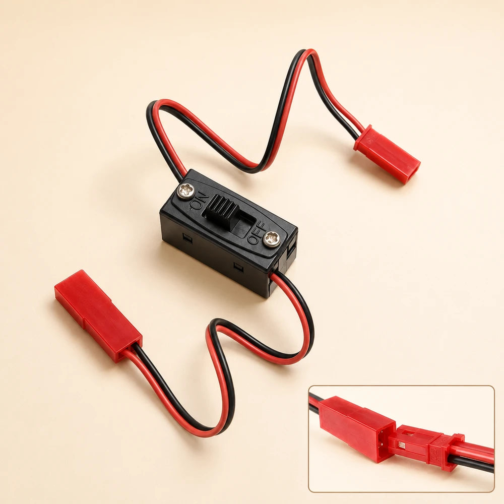 Red RC Receiver Power Switch