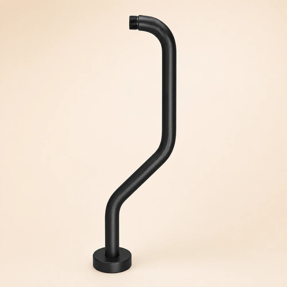 Matte Black Wall Mounted Shower Arm