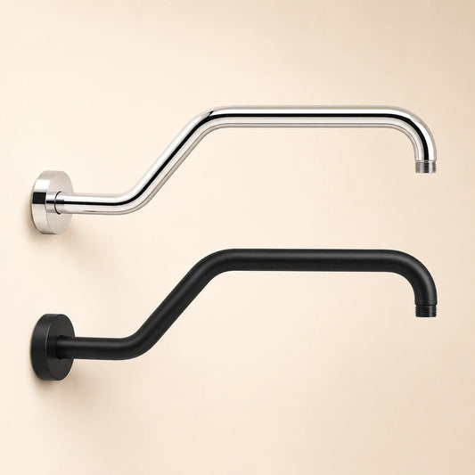 Matte Black Wall Mounted Shower Arm