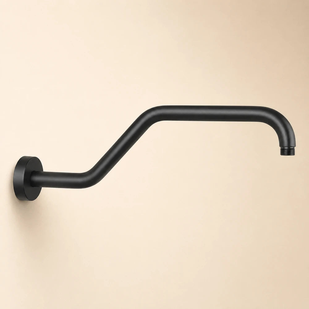 Matte Black Wall Mounted Shower Arm