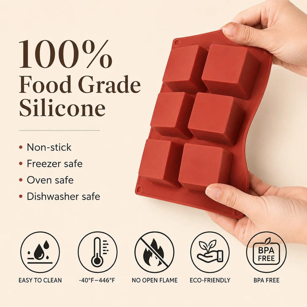 Silicone Cube Cake Mold
