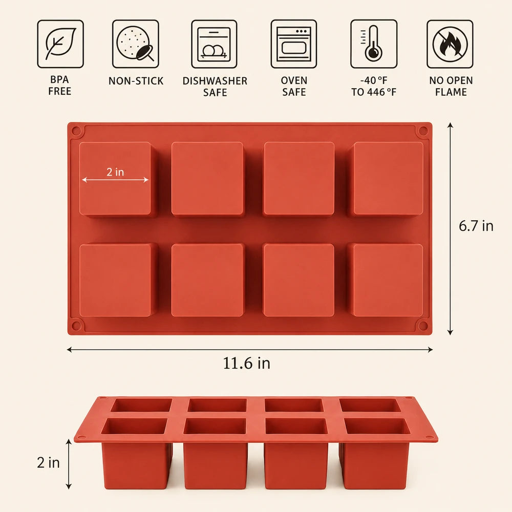 Silicone Cube Cake Mold