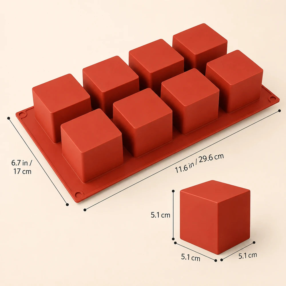 Silicone Cube Cake Mold