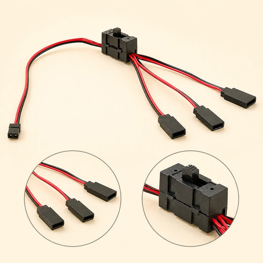 RC Crawler LED Light Switch Cable