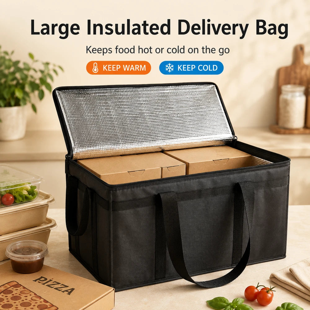 Large Reusable Insulated Pizza Bag