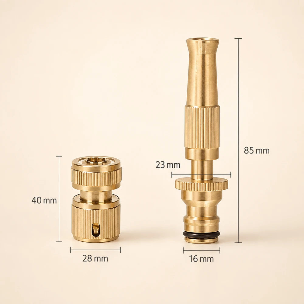 Brass High Pressure Garden Hose Nozzle