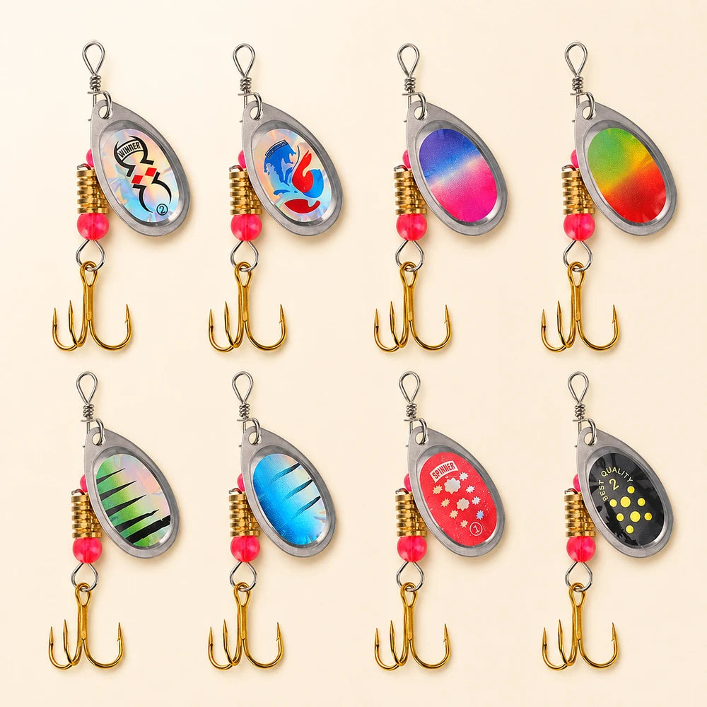 Metal Spoon Fishing Lure Set