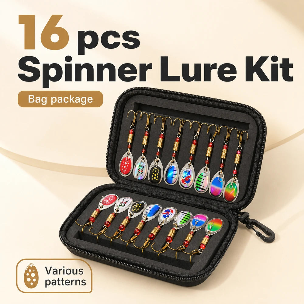 Metal Spoon Fishing Lure Set
