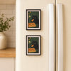 Mini 3-Layer Black Cat Fridge Magnet