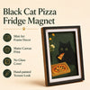 Mini 3-Layer Black Cat Fridge Magnet
