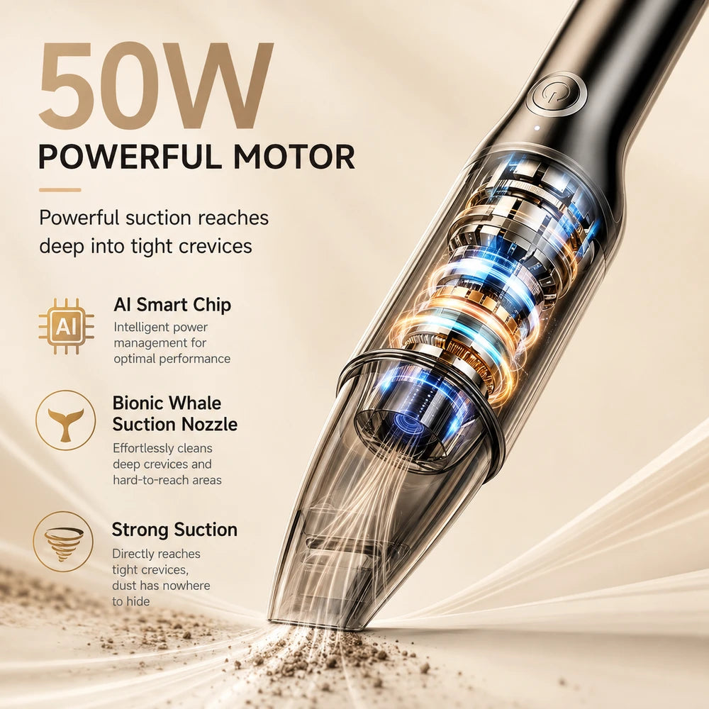 Portable Wireless Handheld Mini Vacuum Cleaner