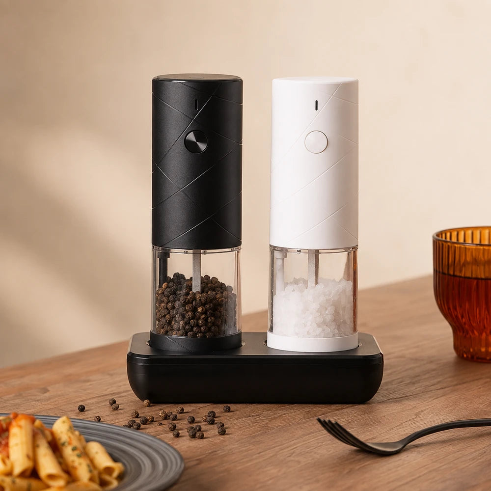 Huohou Electric Salt and Pepper Grinder Set