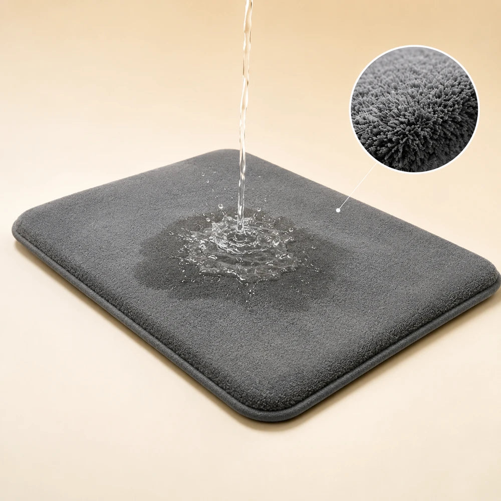 Coral Velvet Non Slip Bath Mat