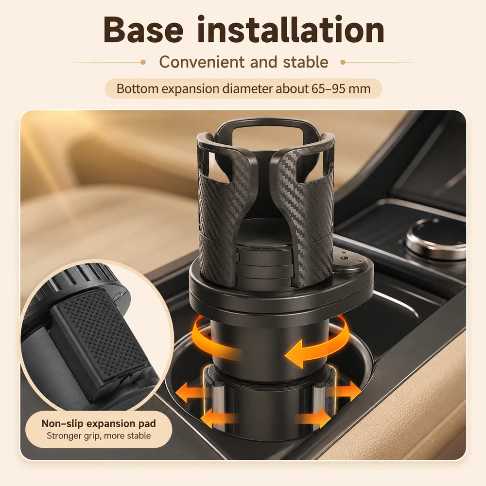 Rotating Dual Car Cup Holder