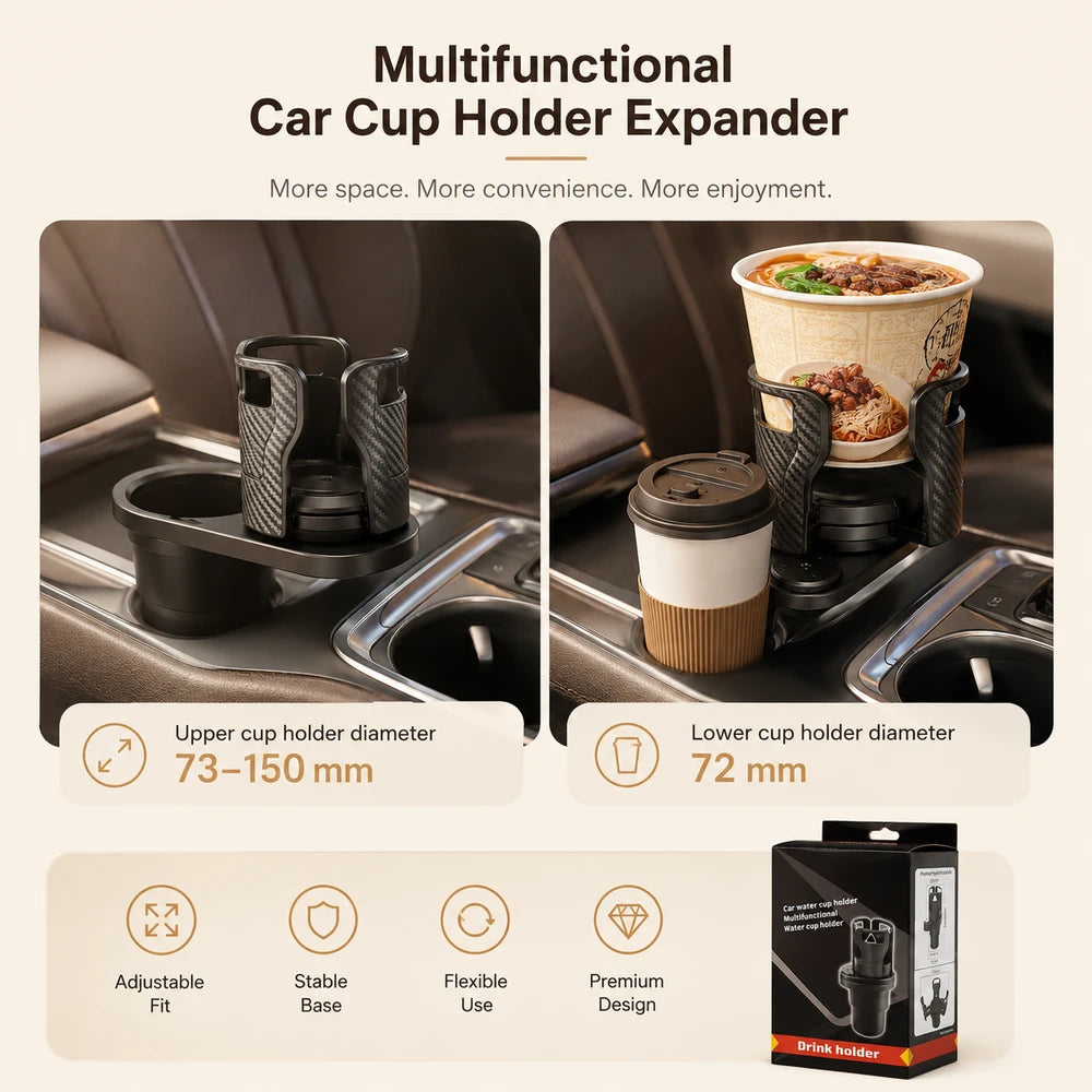 Rotating Dual Car Cup Holder