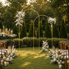 Gold Metal Arch Backdrop Stand