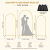Gold Metal Arch Backdrop Stand