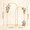 Gold Metal Arch Backdrop Stand