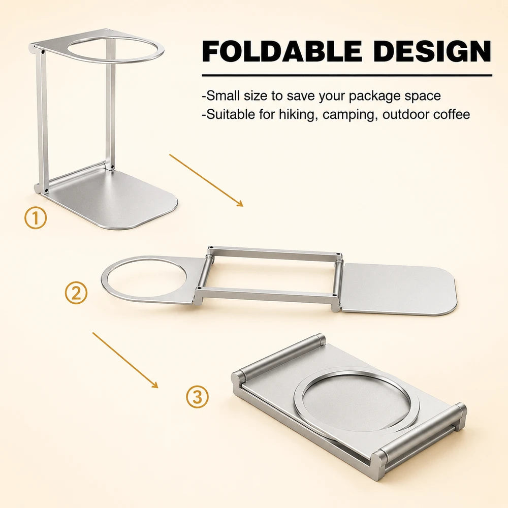 Foldable Aluminum Coffee Drip Stand