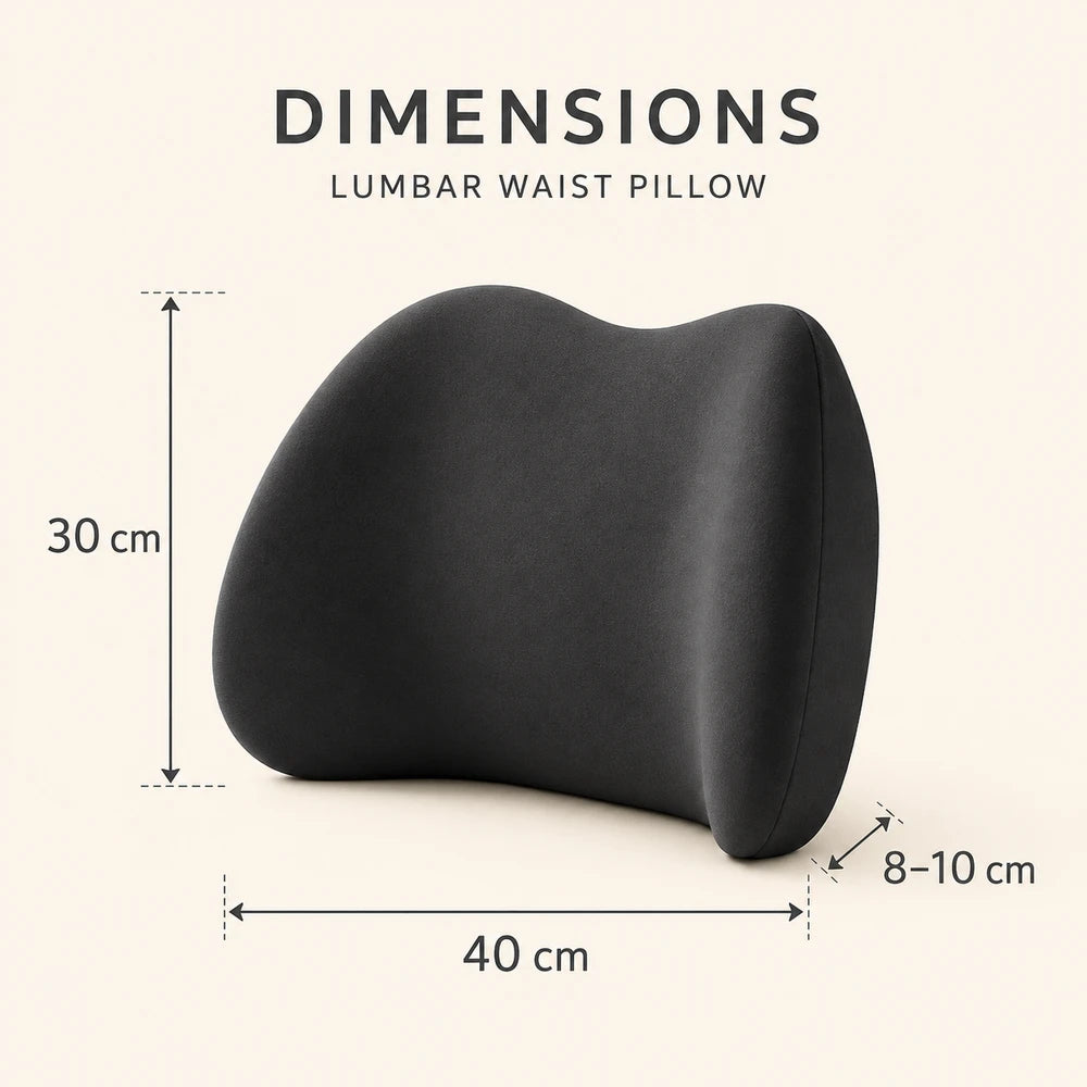 Ergonomic Memory Cotton Lumbar Pillow