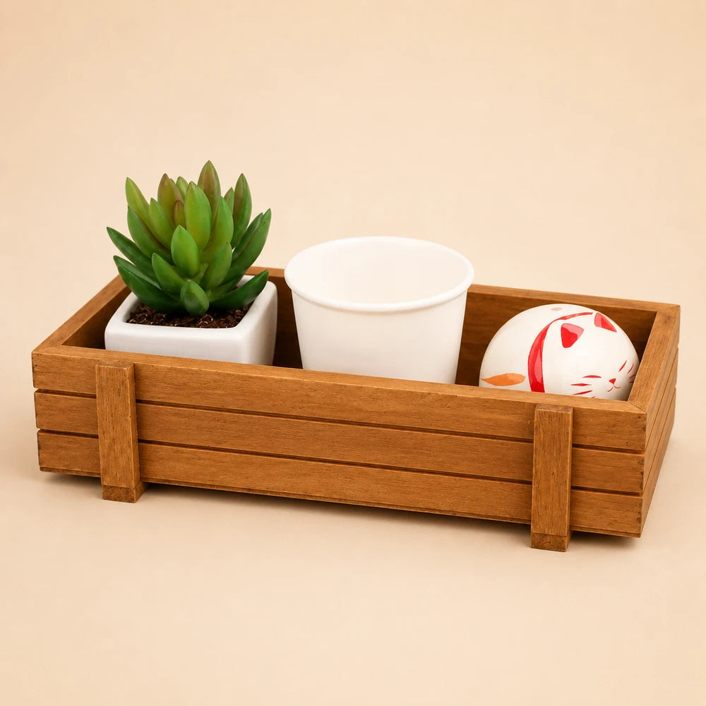 Retro Wooden Storage Box
