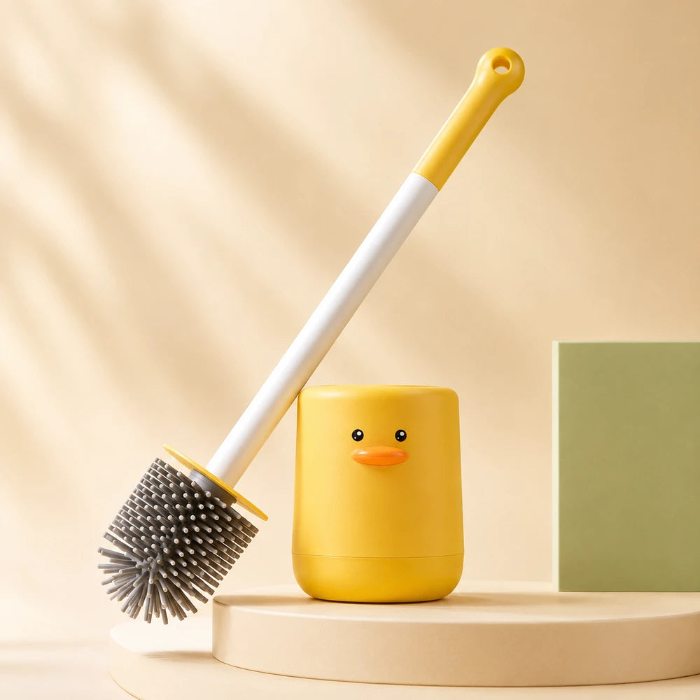 Silicone Flat Head Toilet Brush