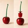 Cherry Toilet Brush and Holder Set