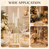 Gold Acrylic Candelabra Centerpiece