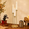 Gold Acrylic Candelabra Centerpiece