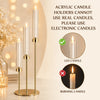 Gold Acrylic Candelabra Centerpiece
