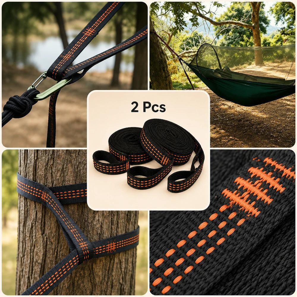 Reinforced Polyester Hammock Straps