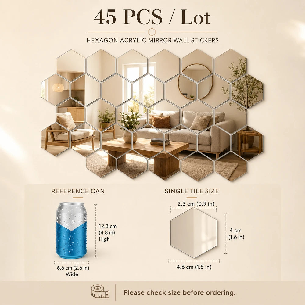 Hexagon Wall Art Sticker